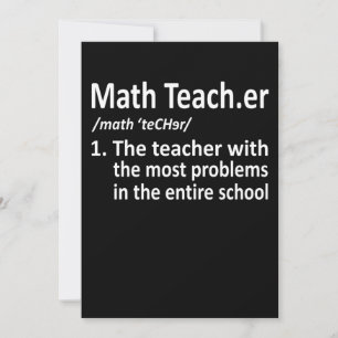 数学先生定義数学Math Student サンキューカード