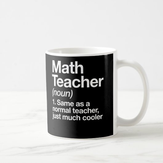 数学先生定義新学期初日 コーヒーマグカップ (右)