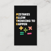 数学先生幼稚園数学者 名刺 (正面)