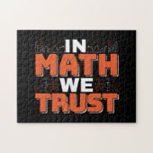 数学先生引用文- In Math We Trust ジグソーパズル (横)