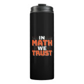数学先生引用文- In Math We Trust タンブラー (正面)