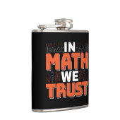 数学先生引用文- In Math We Trust フラスク (右)