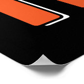 数学先生引用文- In Math We Trust ポスター (角)