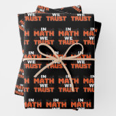 数学先生引用文- In Math We Trust ラッピングペーパーシート (インサイチュ)