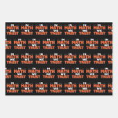 数学先生引用文- In Math We Trust ラッピングペーパーシート (正面)