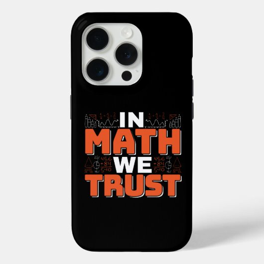 数学先生引用文- In Math We Trust Case-Mate iPhoneケース (裏面)