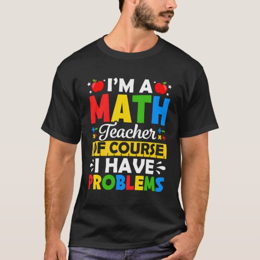 数学先生恋人ファースト・デイ新学期Mathee Tシャツ (正面)