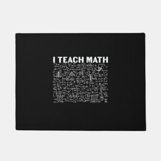 数学先生教えI数数 ドアマット (正面)