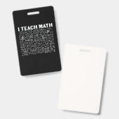 数学先生教えI数数 バッジ (正面＆裏面)