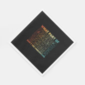 数学先生数学のどの部分 スタンダードランチョンナプキン (角)