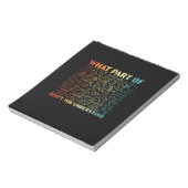 数学先生数学のどの部分 ノートパッド (回転)