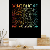 数学先生数学のどの部分 ポスター (キッチン)