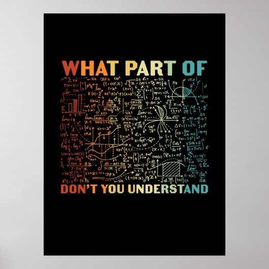 数学先生数学のどの部分 ポスター (正面)