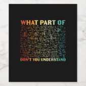 数学先生数学のどの部分 ワインラベル (シングルラベル)