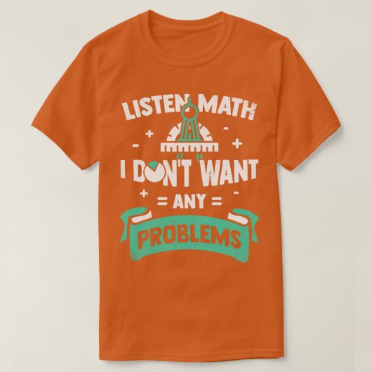 数学先生数学ギフト Tシャツ (デザイン正面)