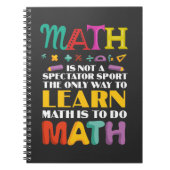 数学先生数学勉強生徒学校 ノートブック (正面)