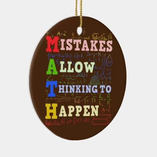 数学先生数学学生数学 セラミックオーナメント (右)