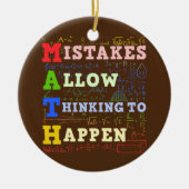 数学先生数学学生数学 セラミックオーナメント (正面)