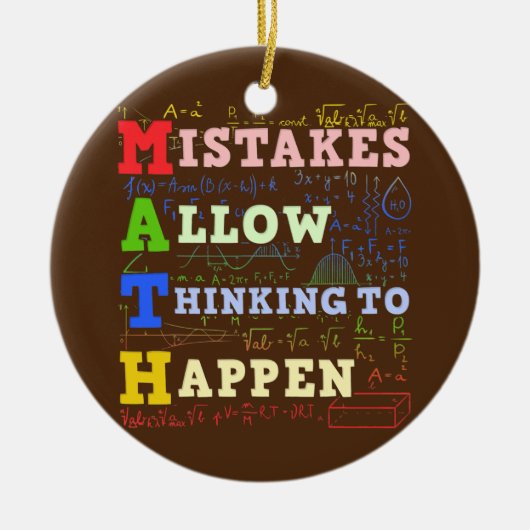 数学先生数学学生数学 セラミックオーナメント (正面)