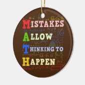 数学先生数学学生数学 セラミックオーナメント (左)