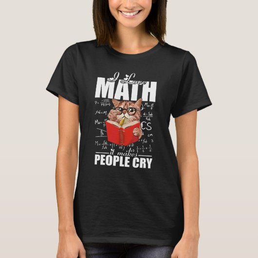 数学先生数学教え数学が大好き Tシャツ (正面)