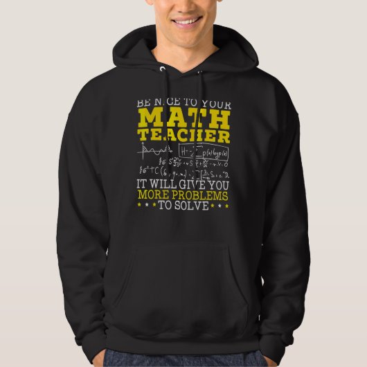 数学先生数学者マス学士号 パーカ (正面)