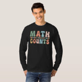 数学先生新学期唯一の主題 Tシャツ (正面フル)