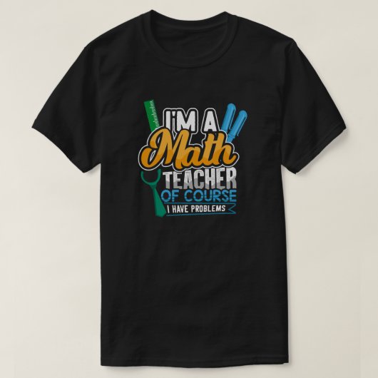 数学先生新学期 Tシャツ (デザイン正面)