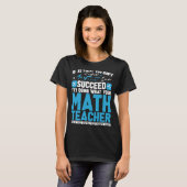 数学先生方程式教育学校教育者M Tシャツ (正面フル)