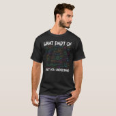 数学先生男性へ学生と女性 Tシャツ (正面フル)