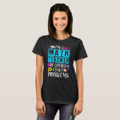 数学先生男性女性統計数学マテマト Tシャツ (正面フル)
