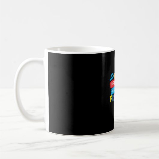 数学先生私は数学先生 コーヒーマグカップ (左)