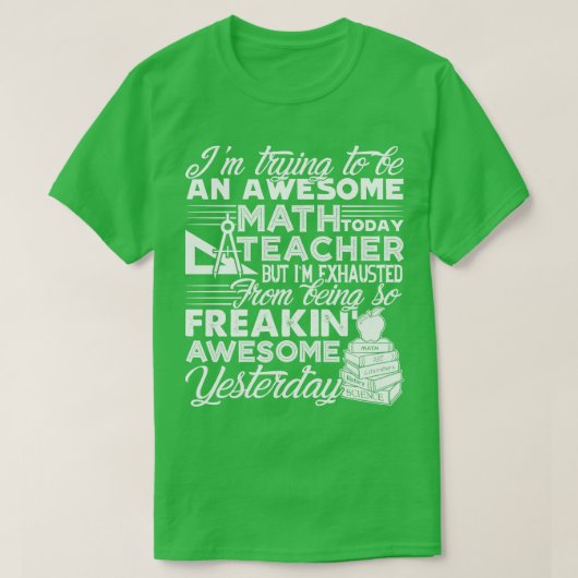 数学先生素晴らし数学先生(1) Tシャツ (デザイン正面)