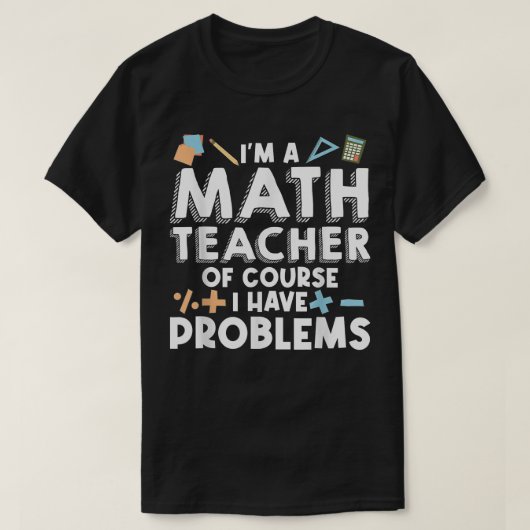 数学先生美術男性統計代数数学 Tシャツ (デザイン正面)