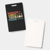 数学先生考える数学が起こる バッジ (正面＆裏面)