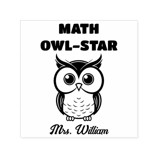 数学先生良いジョブ称賛グレーディング勇気付けられる セルフインキングスタンプ (デザイン)