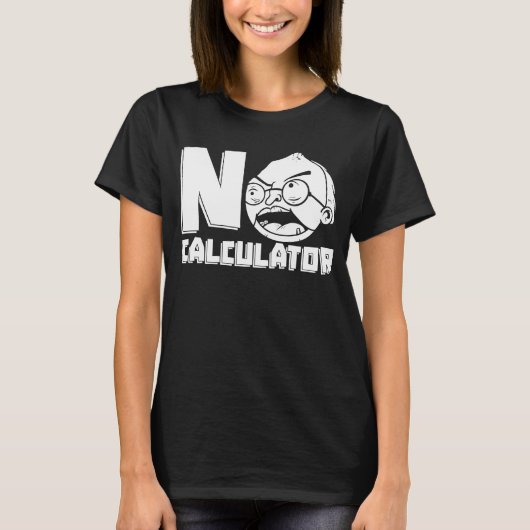 数学先生計算器Educator Education Math T Tシャツ (正面)