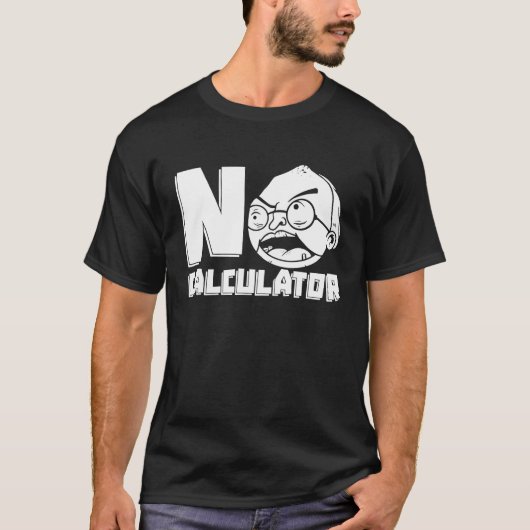 数学先生計算器Educator Education Math T Tシャツ (正面)