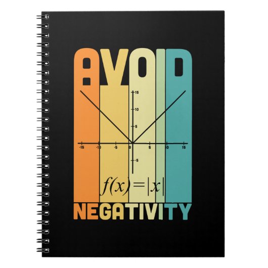 数学先生負性を避ける ノートブック (正面)