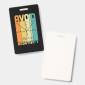 数学先生負性を避ける バッジ (正面＆裏面)