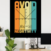 数学先生負性を避ける ポスター (ホームオフィス)