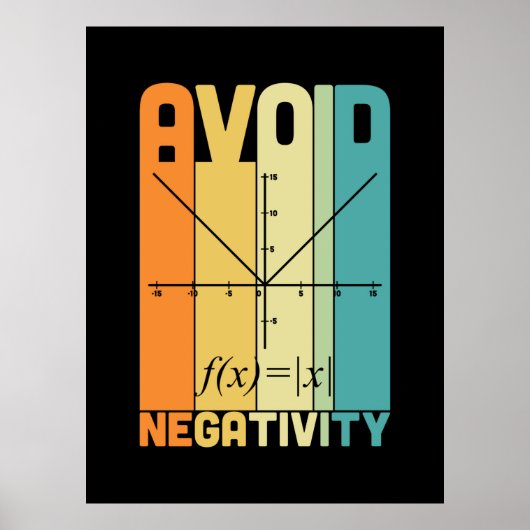 数学先生負性を避ける ポスター (正面)