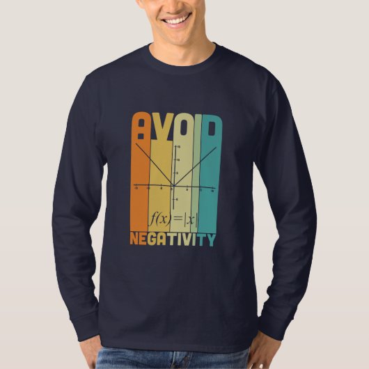 数学先生負性を避ける Tシャツ (正面)