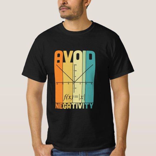 数学先生負性を避ける Tシャツ (正面)