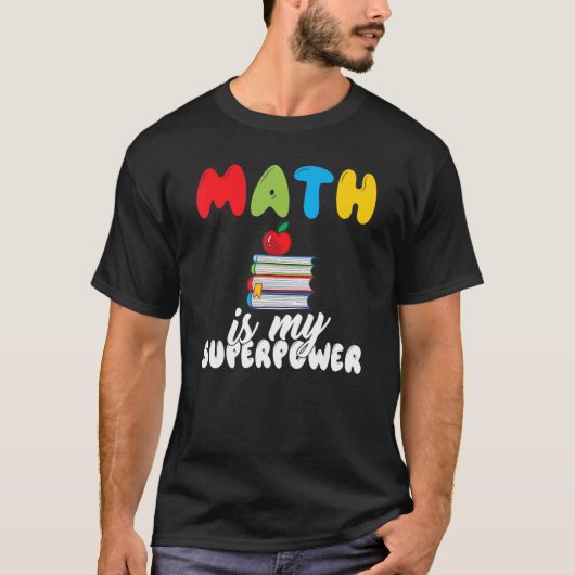 数学先生1年生かわいい数学の現状 Tシャツ (正面)