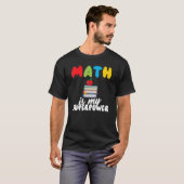 数学先生1年生かわいい数学の現状 Tシャツ (正面フル)