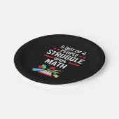 数学先生5 Of 4人 ペーパープレート (アングル)