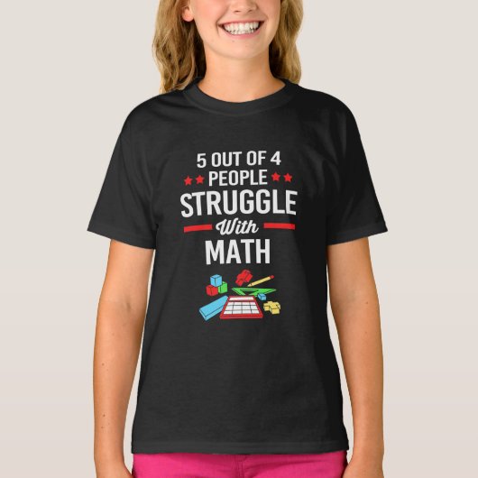数学先生5 Of 4人 Tシャツ (正面)