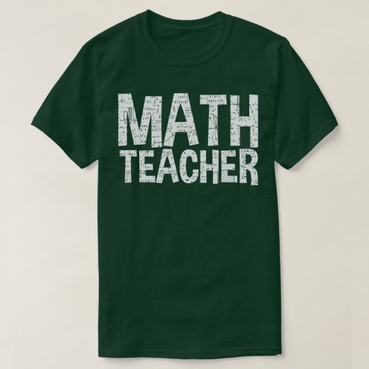 数学先生 おもしろい Tシャツ (デザイン正面)