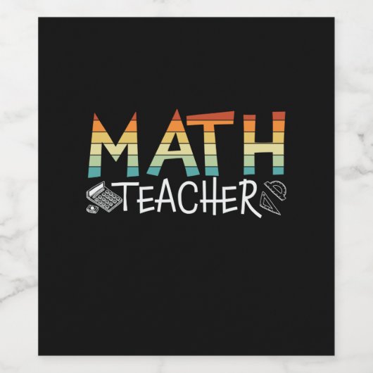 数学先生 ワインラベル (シングルラベル)